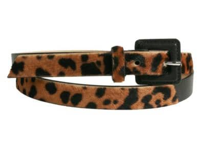 GENUINE COW LEATHER BELT - SOUVAGE MATERIAL WITH HORSY INSERTS